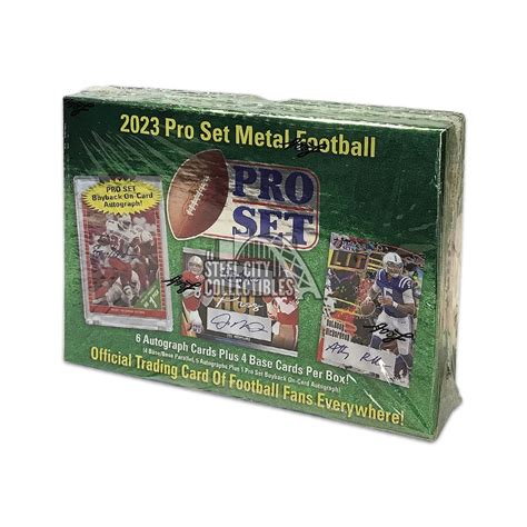 2023 pro set metal football box|metal football checklist 2023.